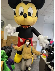 Popular Walking Parade inflatable mickey mouse puppet cartoon character inflatable puppet costume for sale