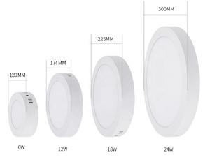 Luz de <span class=keywords><strong>panel</strong></span> plano redonda 6W 8W 10w15w 18W 24W 30W DALI 1-10V regulable 2700K 6500K <span class=keywords><strong>Panel</strong></span> de luz <span class=keywords><strong>LED</strong></span> cuadrado cambiable hacia abajo - Product Image 3