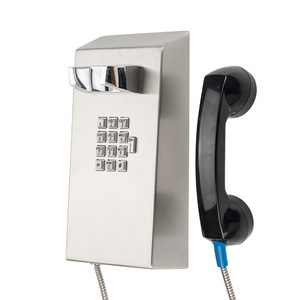 JOIWO Téléphone de prison <span class=keywords><strong>robuste</strong></span> en acier inoxydable, anti-vandalisme, IP55, avec bouton de contrôle du volume, anti-poussière, numérotation analogique rapide, ODM OEM - Product Image 1