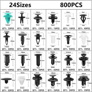 845pcs Snap Fasteners Kit 800PCS Auto Bumper Repair Expansão Parafusos & Clipes Clipes Nova Condição Encaixotado para Instalação Rápida Fácil - Product Image 2