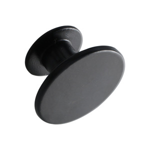 Modern Minimalist Round Cabinet Handle <b>Black</b> Zinc Alloy Drawer <b>Knob</b> Durable Furniture Hardware - Product Image 4