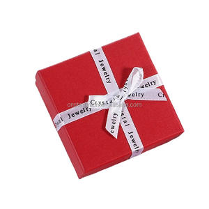 MOQ inferiore all'ingrosso collana anello scatola di carta regali di san valentino scatole di gingillo piccoli gioielli Organizer orecchino custodia - Product Image 2