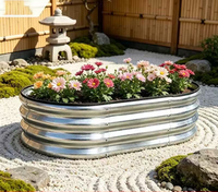 Pots de fleurs et jardinières en métal à grande capacité pour semis et culture de légumes, vente en gros à bas prix pour jardins
