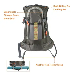 Stock Available Fly Fishing Vest With Free Size Fishing Backpack And Vest Combo