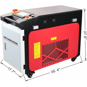 เครื่องทำความสะอาดด้วยเลเซอร์ไฟเบอร์แบบพกพา CW 1500W สำหรับกำจัดสนิมบนไม้ หิน โลหะ และรอยเชื่อม เครื่องทำความสะอาดด้วยเลเซอร์พัลส์ กำจัดสนิมด้วยเลเซอร์ - Product Image 2