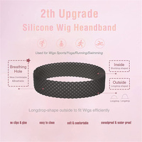 Nouveau amélioré respirant trou Silicone perruque poignée bande bandeau perruque cheveux accessoires outils dentelle frontale bande