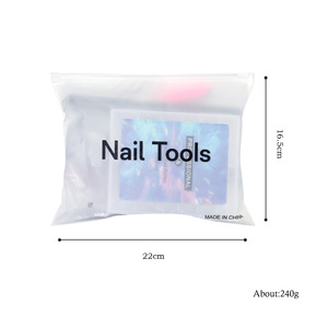 Formes d'ongles en plastique professionnelles <span class=keywords><strong>pince</strong></span> de <span class=keywords><strong>manucure</strong></span> poussoir à cuticules lime à ongles nettoyage des ongles ensemble de brosses plates - Product Image 6
