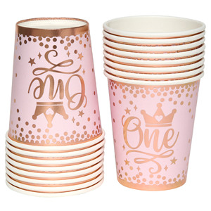 Juego de <span class=keywords><strong>Vajilla</strong></span> Desechable con Diseño de Rosas Estampadas para Fiestas de Cumpleaños de Niñas, Platos y Vasos para Graduaciones y Celebraciones de Pascua - Product Image 6