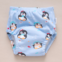 Kemikeai M0303 Culotte d'apprentissage pour bébé en coton tissé uni, imperméable et respirante, lavable, anti-fuite, pour usage quotidien, taille 27-35