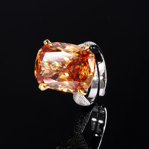 Champagne <span class=keywords><strong>Purple</strong></span> Fat Zircon Jewelry Set New Bird's Nest Cut Main Stone 15*20-Joyería de moda - Product Image 6