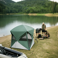 Tente de camping familiale pour 4 personnes, ultralégère, pliable, double couche, quatre saisons, imperméable, coupe-vent, ouverture rapide, durable