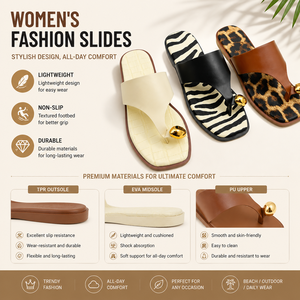 Sandales plates pour femmes Roman Toed, nouveau style d'été pour l'extérieur, antidérapantes et légères en TPR - Product Image 4