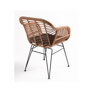 Cheap Rattan 3 Piece Parvekesetti <strong>Conservatory</strong> Sofa Table and <strong>Chairs</strong> Sets <strong>for</strong> Garden Patio Metal Frame Leisure Wicker Bistro Set - Product Image 3