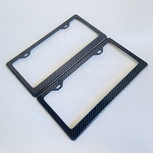 Véritable cadre de plaque d'immatriculation en fibre de carbone de haute qualité Accessoire au meilleur prix pour BMW Tesla Audi <span class=keywords><strong>Porsche</strong></span> Ferrari Mercedes-Benz - Product Image 2