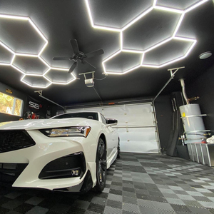 ไฟ LED รูปทรงหกเหลี่ยมแบบใหม่ของ SUEZ สำหรับสถานีซ่อมรถยนต์ ติดตั้งบนเพดาน - Product Image 2