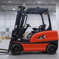 Chariot élévateur électrique contrepoids robuste de 3, 3,5 et 5 tonnes avec batterie au lithium, hauteur de levage de 5m et 6m pour conteneurs portuaires