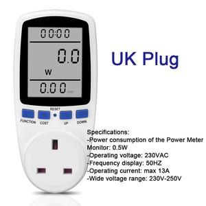 Medidor de Electricidad para UE, EE. UU. y Reino Unido, Monitor de Voltaje, Medidor de Potencia, Tipo Enchufe, Medidor de Vatios, Analizador de Energía, <span class=keywords><strong>kWh</strong></span> - Product Image 6
