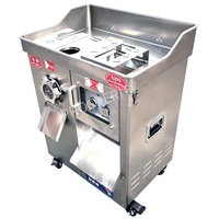 Hachoir et trancheuse à viande professionnelle COPPER MOTOR 4400W (2200W*2) en acier inoxydable de qualité alimentaire, avec fonction de fabrication de saucisses