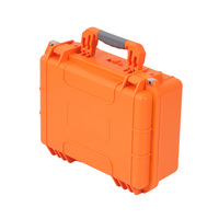 Boîtier d'équipement en plastique dur de sécurité étanche Orange avec mousse Pick-pluck personnalisée pour le stockage d'outils d'équipement de protection