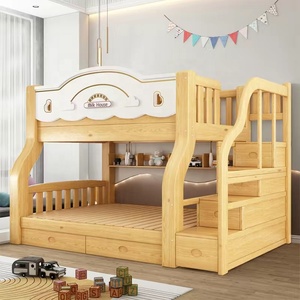Cama <span class=keywords><strong>litera</strong></span> <span class=keywords><strong>Montessori</strong></span> de madera maciza natural de fábrica, estructura de cama doble para dormitorio, apartamento, casa de campo - Cama <span class=keywords><strong>infantil</strong></span> - Product Image 5