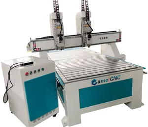 Asequible 4x8 pies Cnc Router Mulity Two Spindle Wood Cnc Router 3 Axis 1325 1530 con multifunción