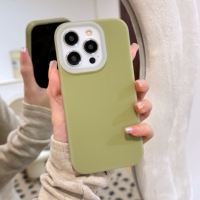 Coques de téléphone portable originales en silicone liquide et PC pour iPhone 15 14 Pro 13, style gelée, coque arrière pour iPhone 17 18 Pro Max