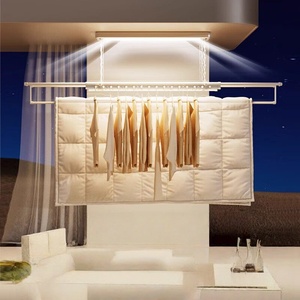 Small balcony indoor voice home lifting telescopic <b>lighting</b> intelligent electric drying rack - Product Image 2
