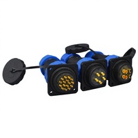 Connecteurs circulaires d'aviation RealRun SP29 en plastique, fiches et prises droites et à angle droit, 2-26 broches, câbles IP68, testés 500V 1500V