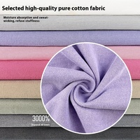 Kaus lengan pendek kasual longgar Retro, Kaus katun lengan pendek kasual, longgar, warna murni, bisa dicuci, Amerika Eropa, 260g