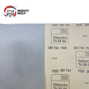 Büyük <span class=keywords><strong>3m</strong></span> 734 zımpara silisyum karbür ıslak ve kuru taşlama kum kağıt mobilya parlatma aşındırıcı zımpara levha - Product Image 4