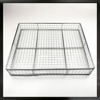 Panier de nettoyage ultrasonique en maille réglable en acier inoxydable 304, dispositif de désinfection et de stérilisation, plateau en maille