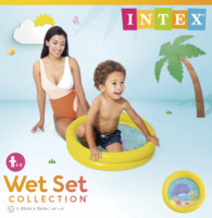 Piscine gonflable portable écologique INTEX 59409 en PVC pour bébés et enfants, piscine à balles d'intérieur à thème océanique