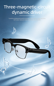 Occhiali Smart AI SENDER T200B con Fotocamera 8MP, Videochiamata 1080P, Traduzione e Cancellazione del Rumore per Business, Montatura Semi-Rimless <span class=keywords><strong>Uomo</strong></span>/Donna - Product Image 4
