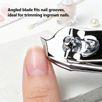 Outils professionnels pour les ongles, kit de manucure et de pédicure 6 pièces, ensemble de manucure et de pédicure de voyage avec étui de voyage noir