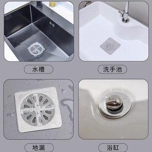 Floor Drain Sticker Square Fiberglass Anti <b>Clog</b> Filter For Kitchen Bathroom Toilet - Product Image 4