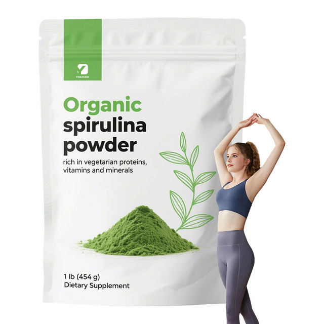 Micro Natural Spirulina Powder Vegetarian Protein Source Rich Vitamins Minerals Chlorophyll Enzymes