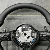 Volant noir pour BMW M3 M5 E90 E70 F10 F11 F20 F21 F30 F31 F34 F32 F33 F36 F20 F22 F23 F48 Series, volant en cuir