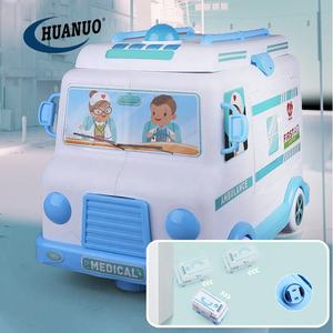 Bambini ragazzo finta gioca giocattoli ambulanza <span class=keywords><strong>auto</strong></span> giocattoli Kit medico carrello giocattolo con luce e suono - Product Image 2
