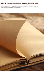 A6 Vintage cuir européen carnet de voyage Portable créatif cahier A4 taille PU couverture rigide papeterie pour cadeau - Product Image 5