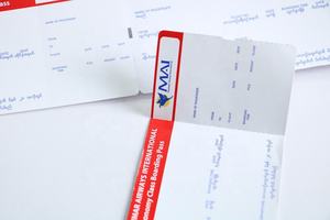 열 종이 비행 티켓 인쇄 항공사 탑승권 - Product Image 5