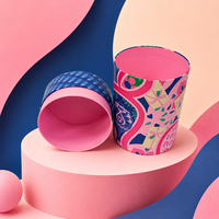Boîte en tube de papier rond recyclable avec nœud pour l'emballage de produits de beauté, de bonbons, de bijoux et de cadeaux de luxe en gros