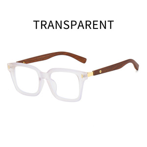 Nouvelles <span class=keywords><strong>lunettes</strong></span> presbyopes carrées anti-lumière bleue pour hommes, style japonais et coréen, monture en bois, haut de gamme transfrontalier - Product Image 6
