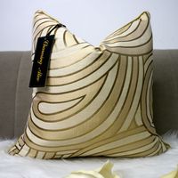 18x18 pouces carré luxe oreiller haute velours Jacquard décoratif literie jeter coussin taie d'oreiller