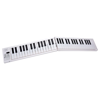 Clavier de piano électronique pliable en silicone à 61 touches, piano portable enroulable avec amplificateur intégré, instrument de musique en gros
