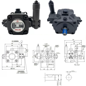 Pompe hydraulique à palettes variables en fonte haute résistance HVP30/HVP40 pour engins de génie civil, état neuf, HVP30 Hydraulique - Product Image 5