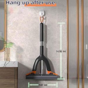 Mopa telescópica retráctil con esponja absorbente y mango de acero inoxidable, ecológica, de alta capacidad, con sistema de escurrido por volteo de placa. - Product Image 3