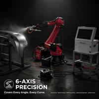 Robot de Pintura Inteligente de 6 Ejes sin Programación, Brazo Robótico con Carga Útil de 20 kg, Protección IP54 para Piezas Automotrices, Muebles Metálicos