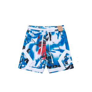 Spor ve Fitness, gevşek uyum, örgü kumaş, çabuk kuruyan ve nefes alabilir sokak modası basketbol şortu. - Product Image 4