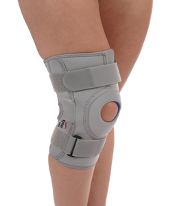 Comfort Neoprene <b>Knee</b> Support Hinged Strap Design with Adjustable Closure for <b>Exercise</b> Fitness and Everyday Movement Use - Product Image 1
