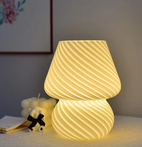 Lampe de chevet créative moderne simple en verre, design champignon, alimentée par USB, multicolore, pour chambre, <span class=keywords><strong>bureau</strong></span> et salle <span class=keywords><strong>d</strong></span>'étude - Product Image 6